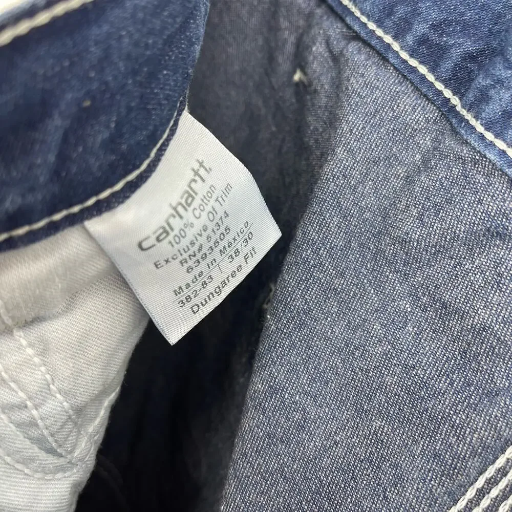 Carhartt Dungaree Fit Carpenter Jeans‎ Blue Men’s Size 38x30